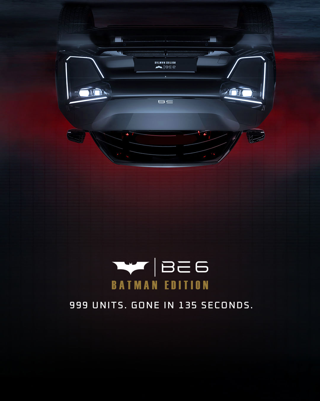Mahindra BE 6 Batman Edition Sells Out 999 Units in 135 Seconds