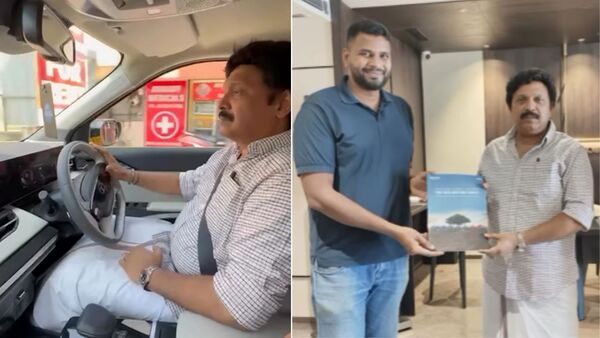 وزیر حمل و نقل کرالا، KB Ganesh، Tata Sierra را برای گردش می‌برد